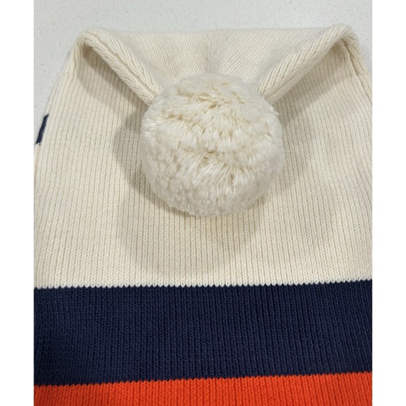 KULE Ivory Navy Orange The Mortitz Balaclava Ski Mask Hat - Picture 5 of 9